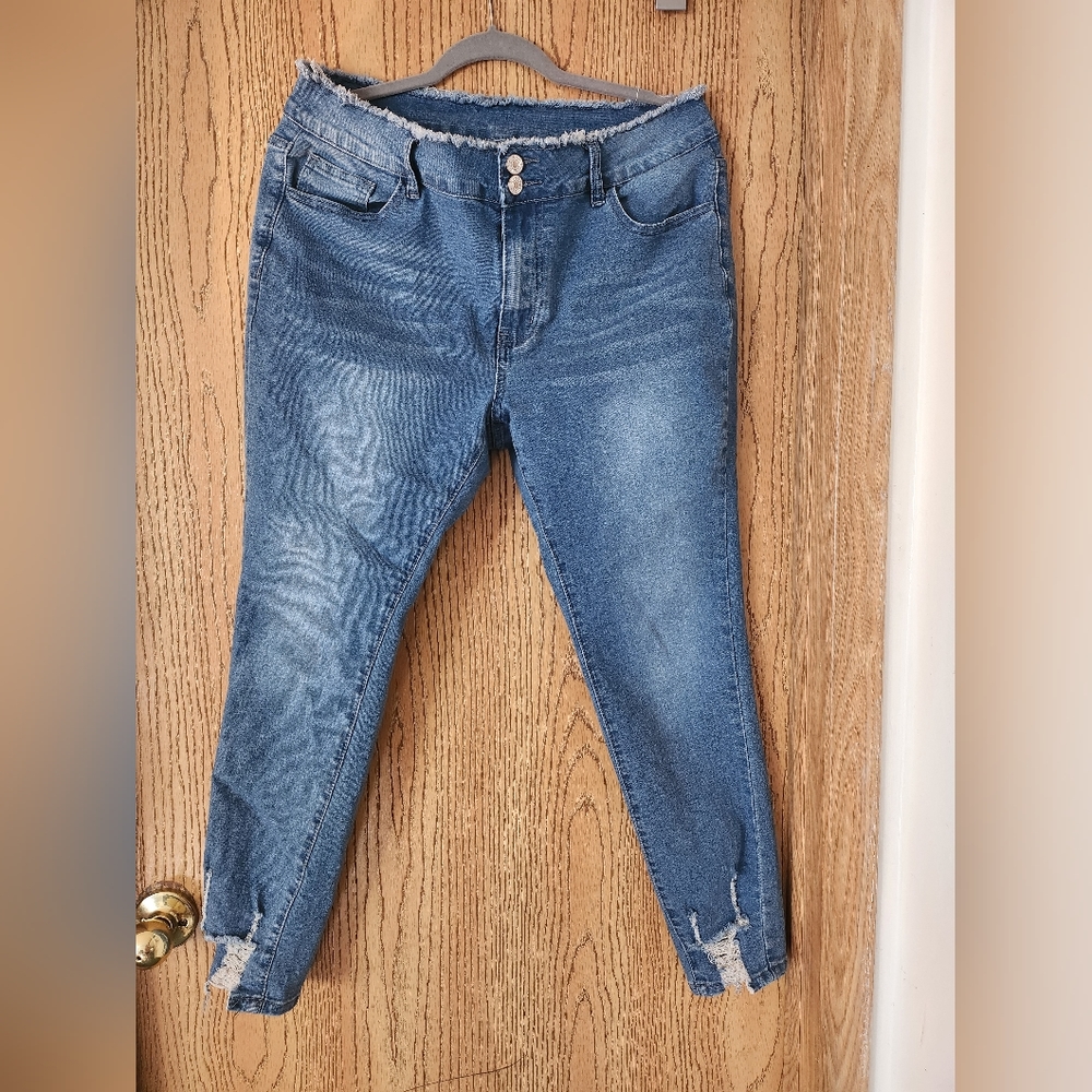 No name stretchy skinny jeans size XL/16